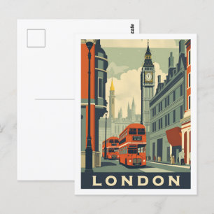 London England Förenade kungariket Berömd Travel S Vykort