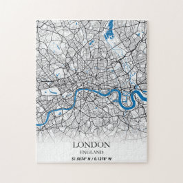 London England Förenade kungariket City Karta Trav Pussel