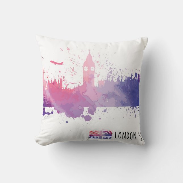 London England horisontstänk Kudde (Framsida)