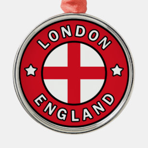 London England Julgransprydnad Metall