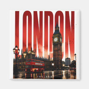 London England Kungliga Landmärken Thames Stad Magnet
