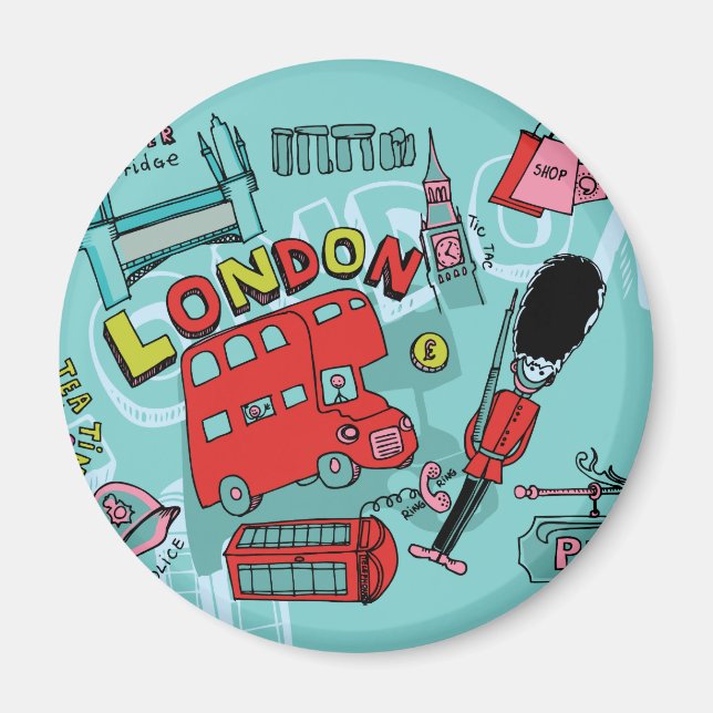 London England Magnet (Framsidan)