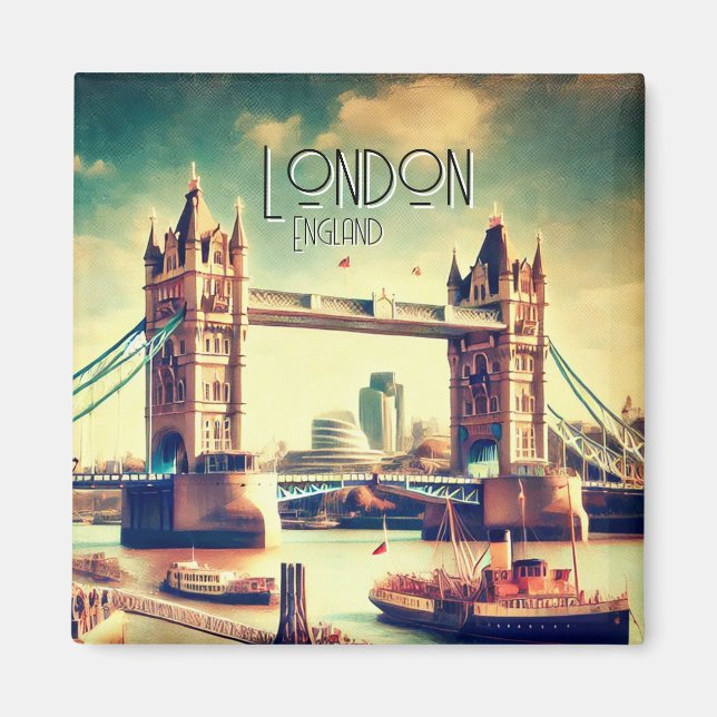 London, England Magnet (Framsidan)