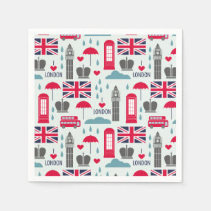 London, England Napkins Pappersservett