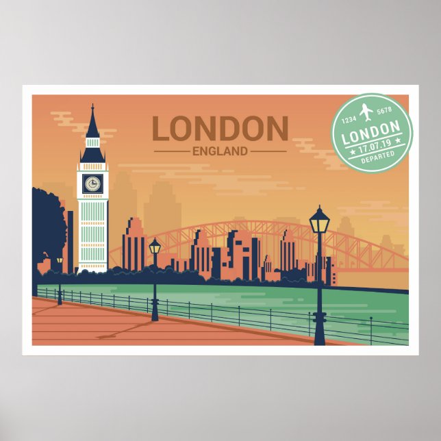 London England Poster (Framsidan)