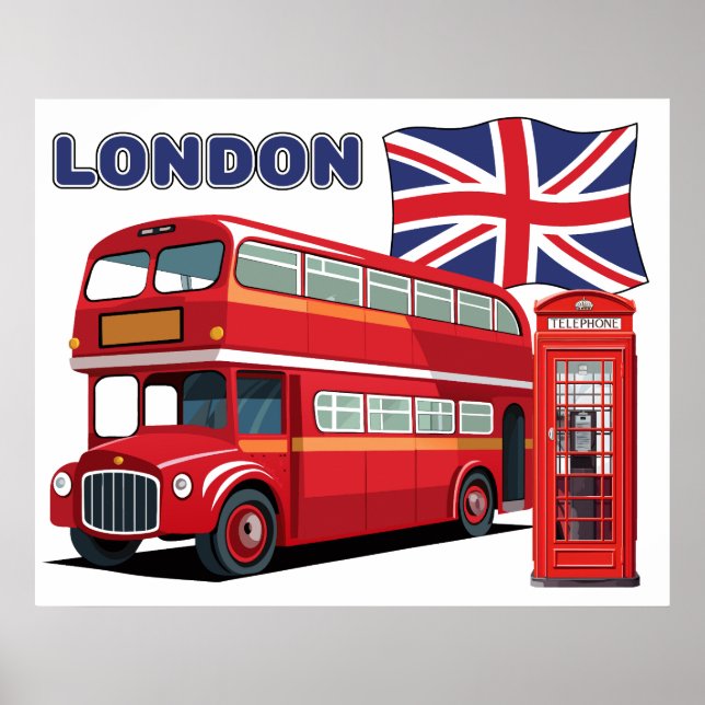 London England Poster (Framsidan)