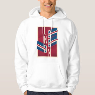 London England Retro illustrerad typografi Hoodie