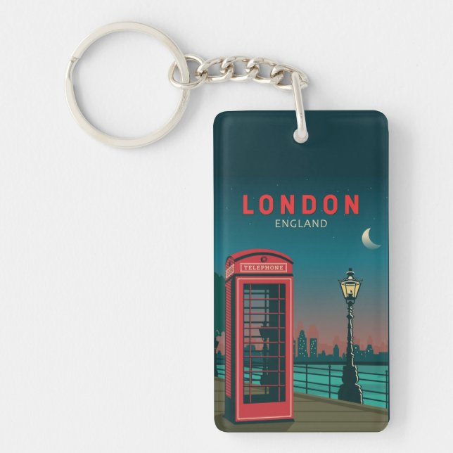 London England Retro Travel Art Vintage (Framsidan)
