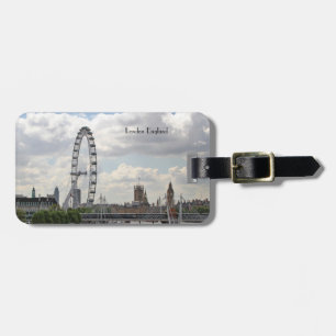 London England Skyline, Big Ben, London Öga,Thames Bagagebricka