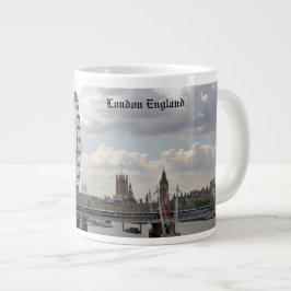 London England Skyline, Big Ben, London Öga,Thames Jumbo Mugg