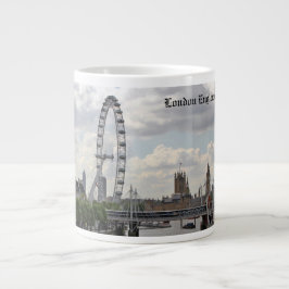 London England Skyline, Big Ben, London Öga,Thames Jumbo Mugg