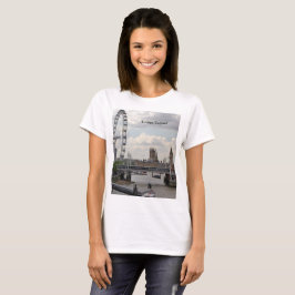 London England Skyline, Big Ben, London Öga,Thames Tee Shirt
