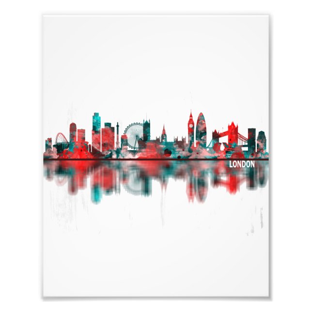 London England Skyline Fototryck (Framsidan)
