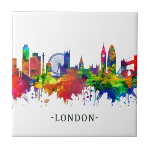 London England Skyline Kakelplatta