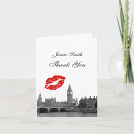 London England Skyline Kiss #1 BW Tack Kort