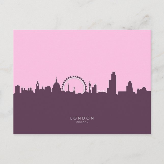 London England Skyline Vykort (Framsida)