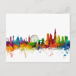 London England Skyline Vykort