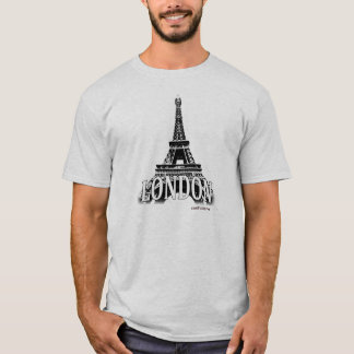 London England som presenterar det Eiffel torn Tee
