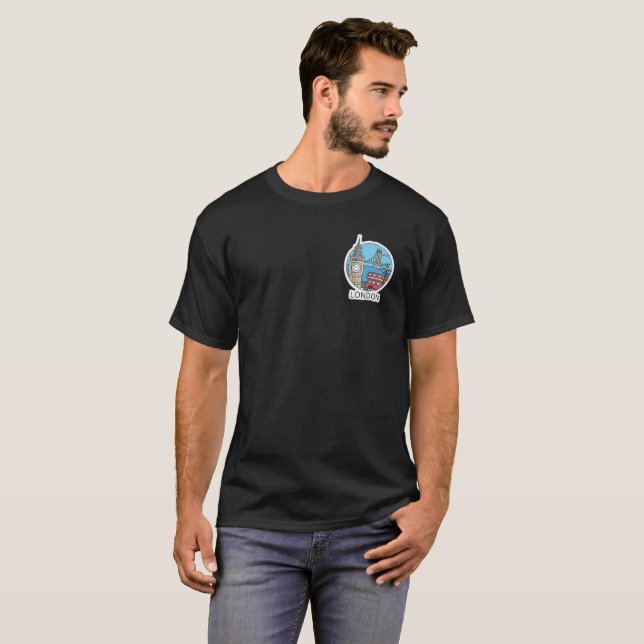 London England Stad Konst T Shirt (Hel framsida)