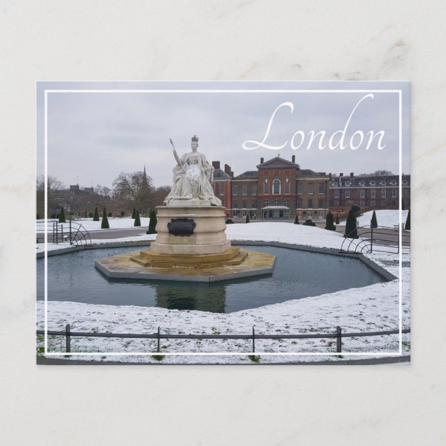 London England Storbritannien Arkitektur Vinter Vykort (Framsida)
