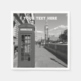 London England Storbritannien Big Ben UK Napkins Pappersservett