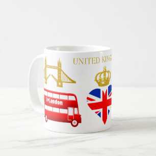 London, England, Storbritannien Souvenir Kaffemugg