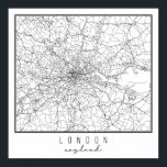 London England Street Karta Poster<br><div class="desc">London England Street Karta</div>