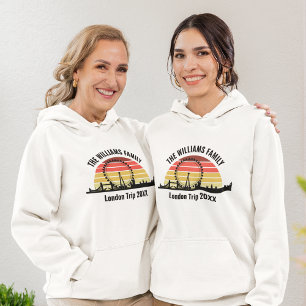 London England Sunset Customized Family Resa Hoodie