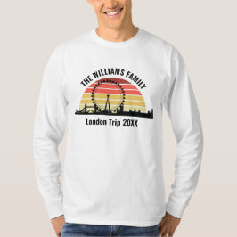 London England Sunset Customized Long Sleeve T Shirt