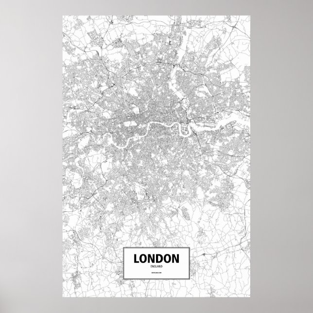 London, England (svart på vitt) Poster (Framsidan)