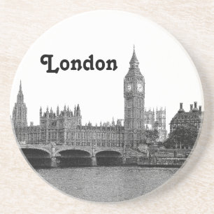 London England UK Skyline Etched Underlägg