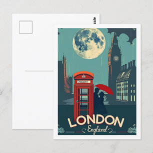 London England UK Vintage Berömd Travel Ställe Vykort