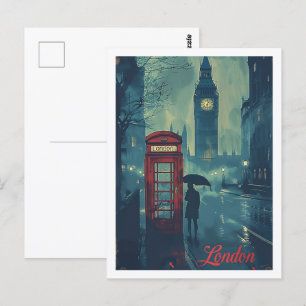 London England UK Vintage Berömd Travel Ställe Vykort