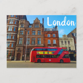 London England Underbar Britain Architecture Buss Vykort