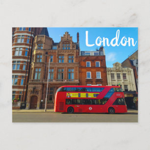London England Underbar Britain Architecture Buss Vykort