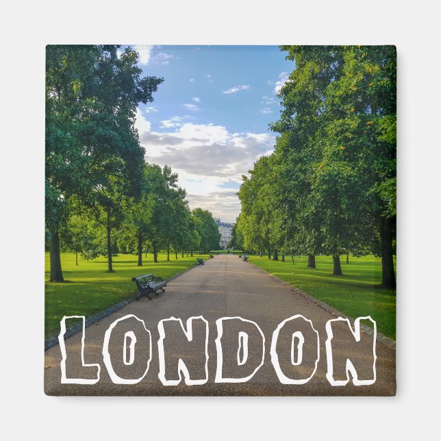 London England Underbar Britain Hyde Park Magnet (Framsidan)