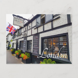 London England Underbar Britain Pub Architecture Vykort