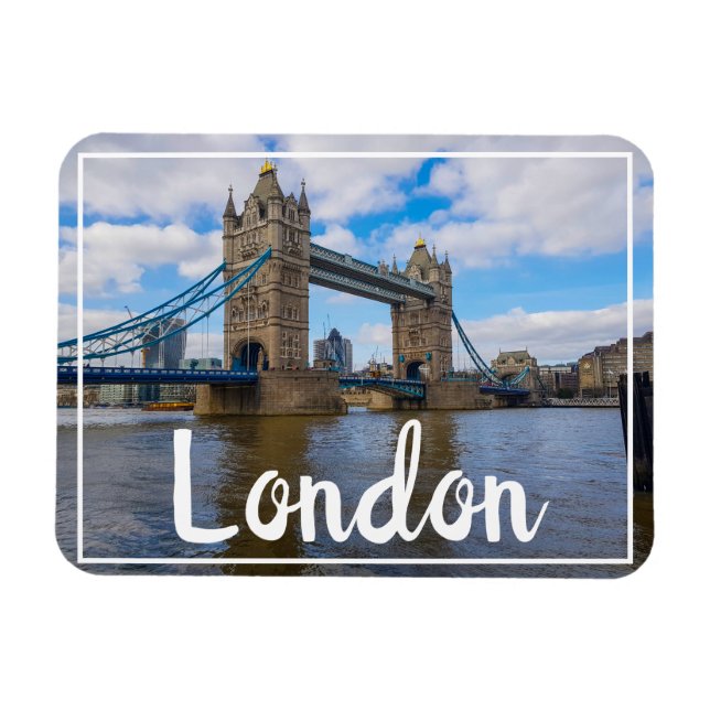 London England Underbar Britain Torn Bridge Magnet (Horisontell)