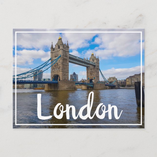 London England Underbar Britain Torn Bridge Vykort (Framsida)