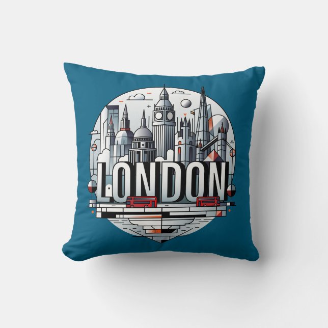 London England United Kingdom Kudde (Framsida)