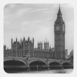 London England United Parliament UK Fyrkantigt Klistermärke