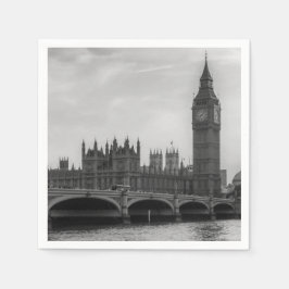 London England United Parliament UK Napkin Pappersservett