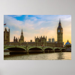 London England United Parliament UK Poster