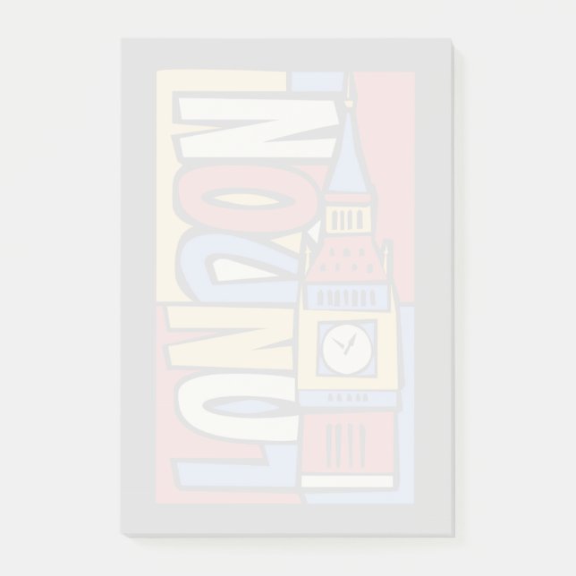 London, England| Vibrant handledsdesign Post-it Block (Framsida)