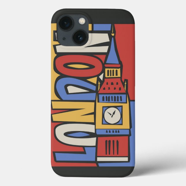 London England | vibrerande Handrawn design (Baksida)