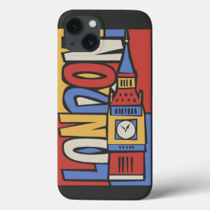 London England vibrerande Handrawn design
