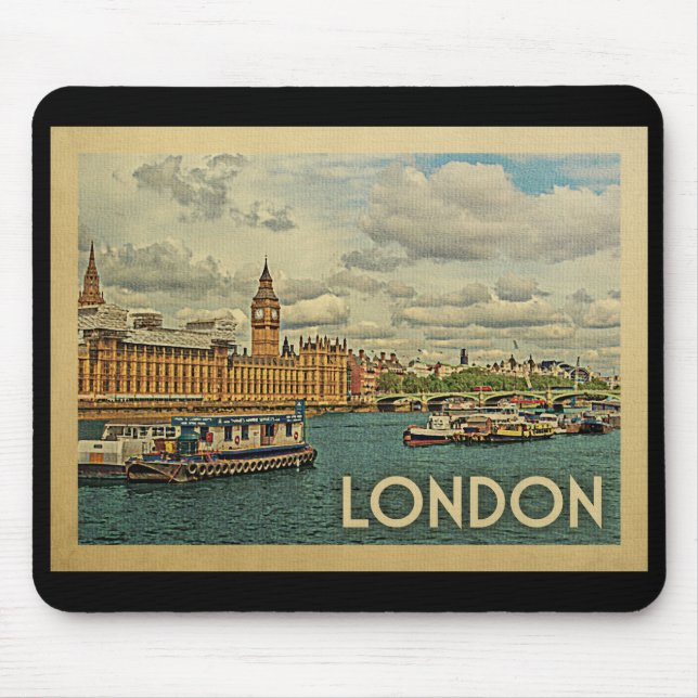 London England vintage resor Musmatta (Framsidan)