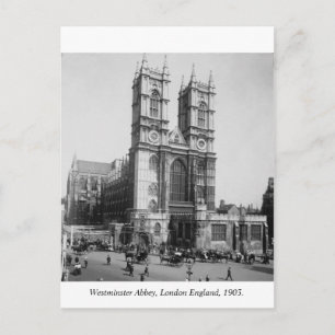 London England, Westminster Abbey 1903 Vykort