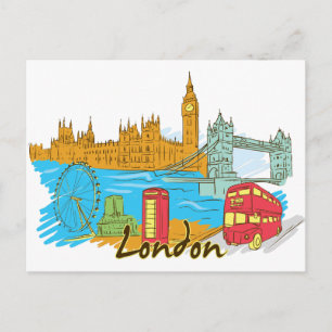 London England World Berömd City Vykort