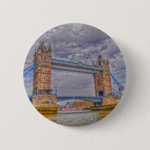 London, Englands Torn Bridge & Thames River Knapp